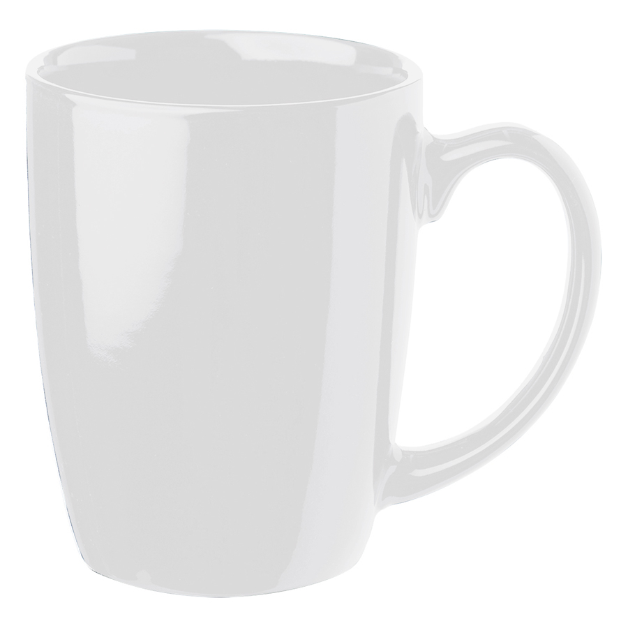Ceramic Solid Color Curved Mug, 12 oz. 7