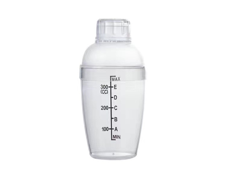 Plastic Cocktail Shaker Bottle With Graduated 2
