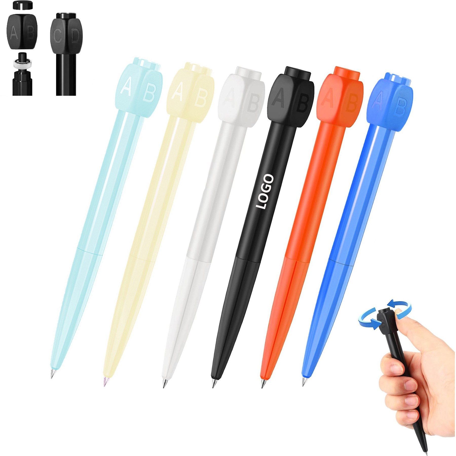 Abcd Rotating Answer Ballpoint Pen