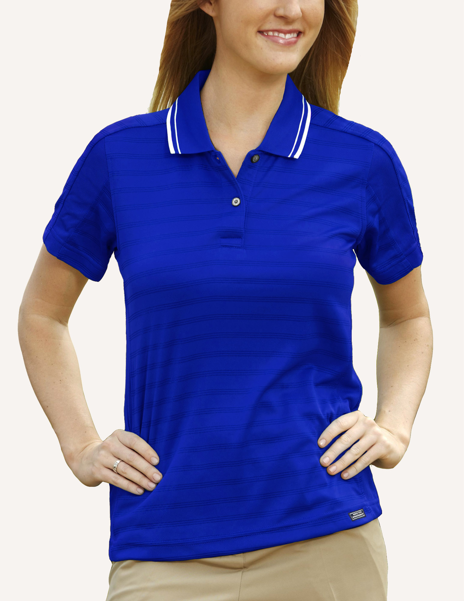 Ladies' Ambassador Engineer Track Knit Polo Shirt 7