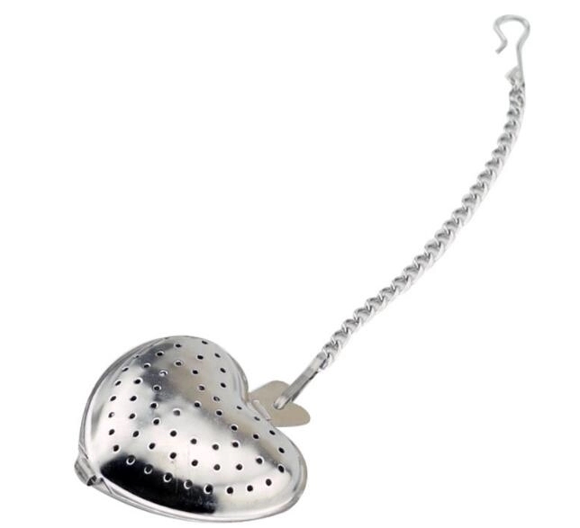 Stainless steel heart shape tea infuser 2