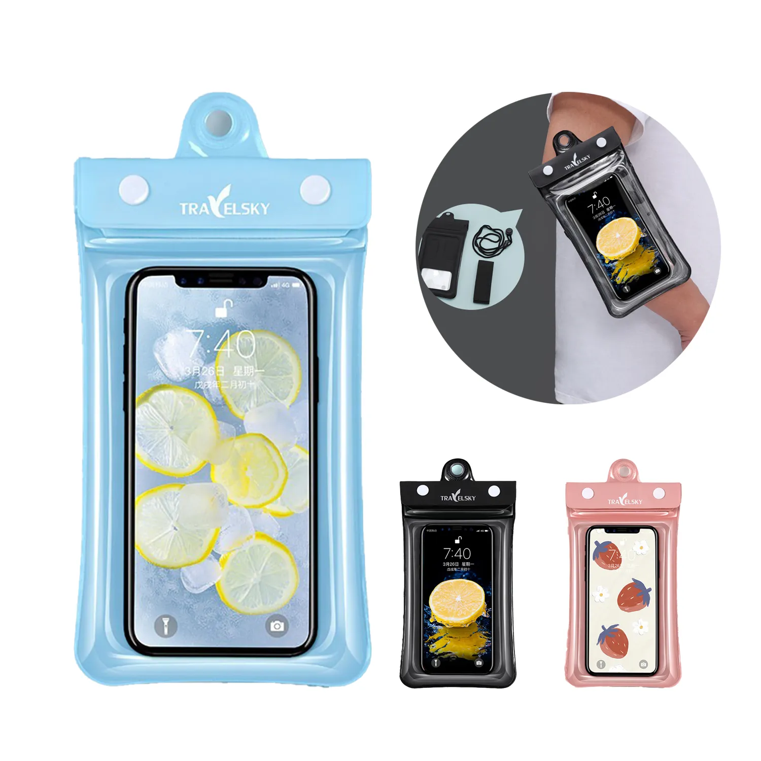 TPU Airbag Waterproof Mobile Phone Bag 5