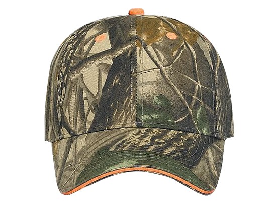 OTTO CAP® Camouflage 6 Panel Low Profile Baseball Cap 6