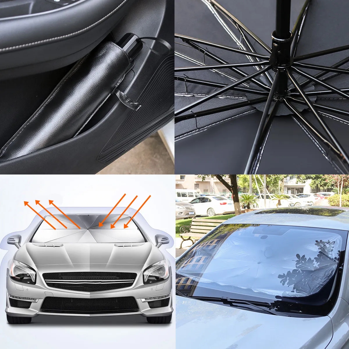 Large Car Windshield Sun Shade Umbrella 5