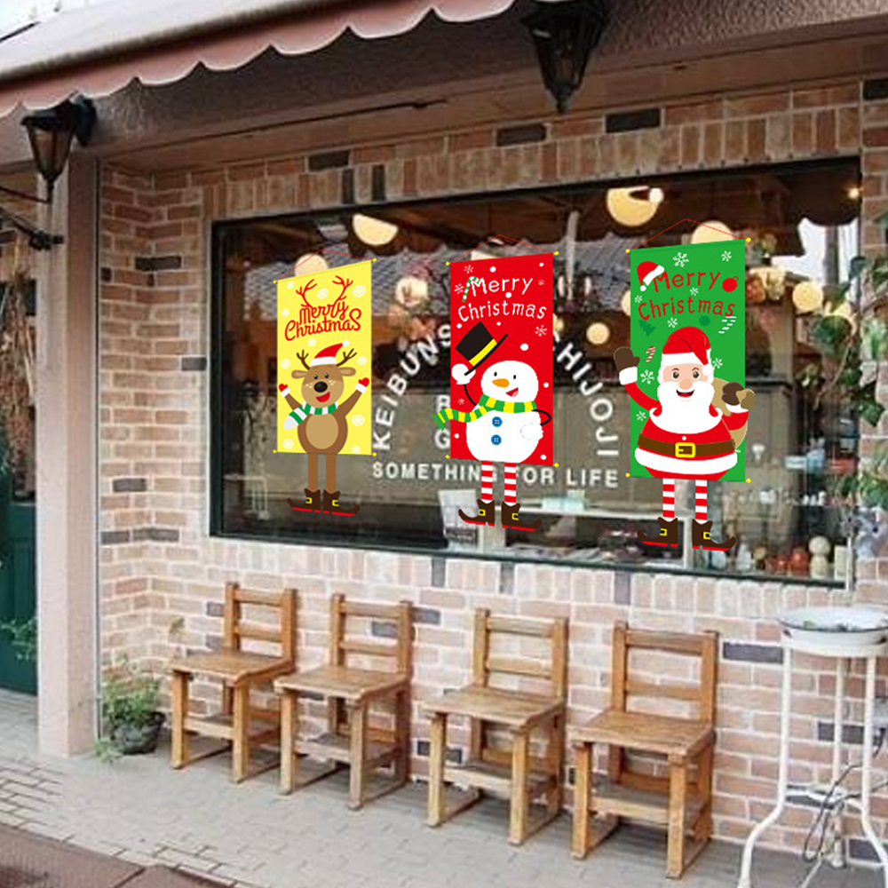 Christmas Shop Window Hanging Flag 6