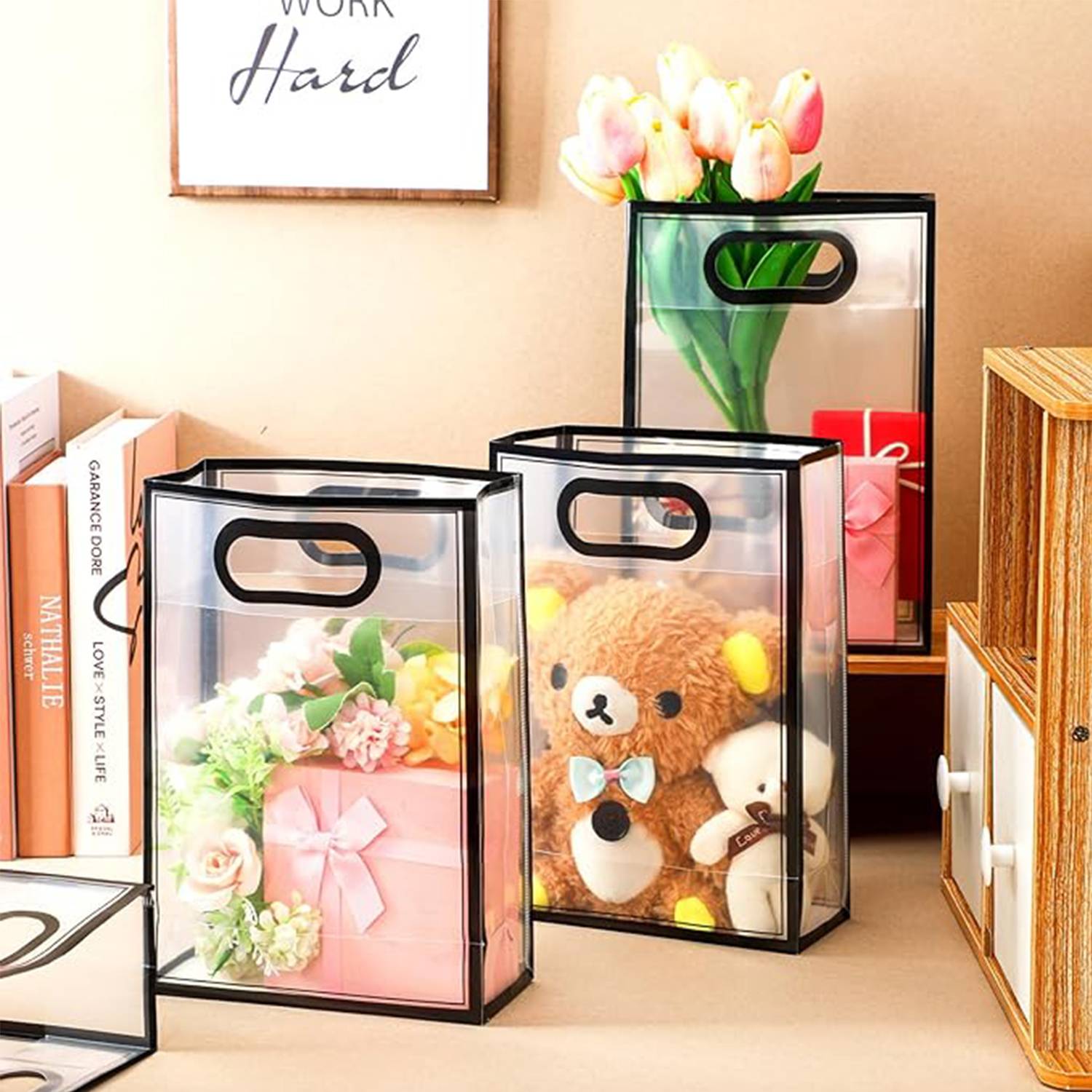 Transparent Clear Frosted Die Cut Pp Tote Bag 4