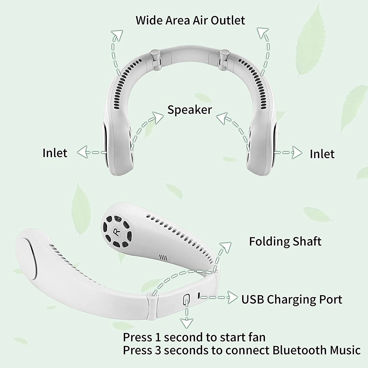 Portable Hanging Neck Fan 6