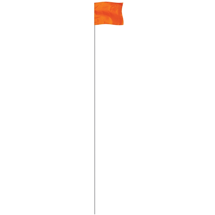 Orange 4" x 5" Marker Flag on a 36" Wire 2