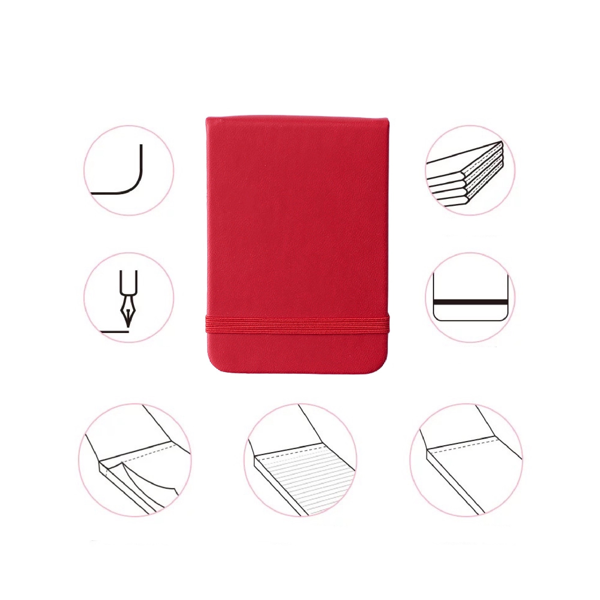 PU Pocket Notebook MOQ 50PCS 4