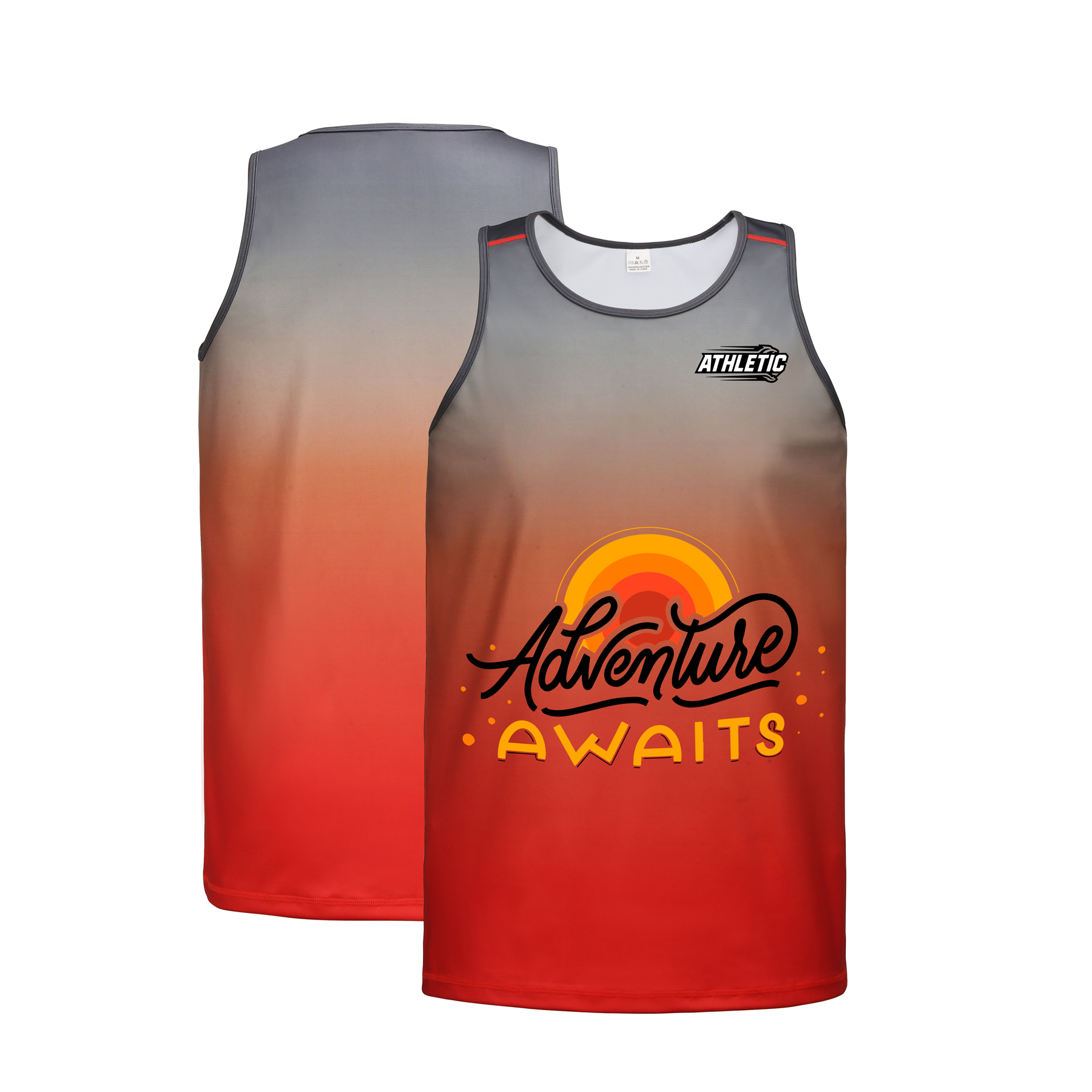 Custom Sleeveless Workout Tank Top Shirt (Full Color) 3