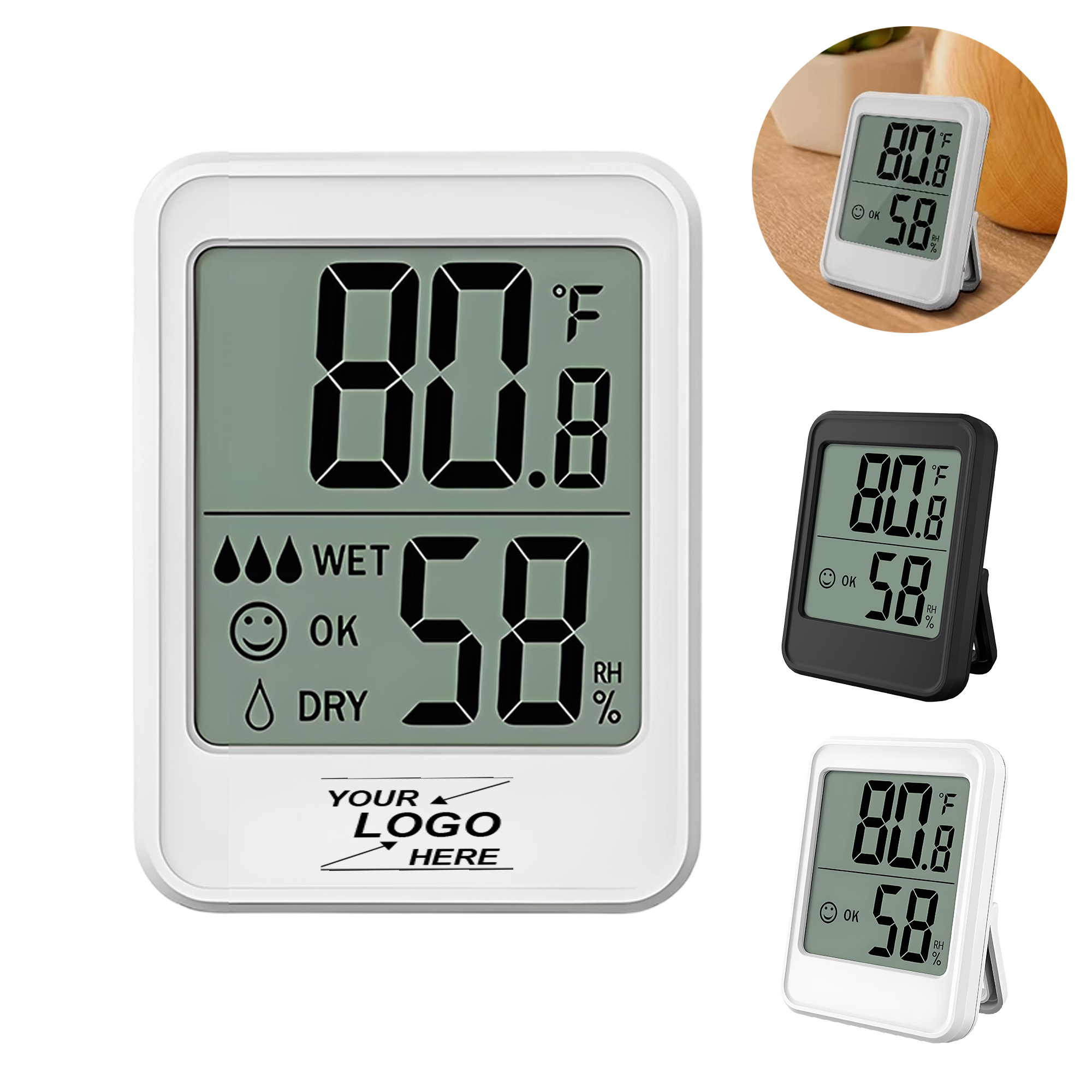 New Digital Indoor Electronic LCD Display Thermometer Hygrometer Temperature Humidity Monitor. 3