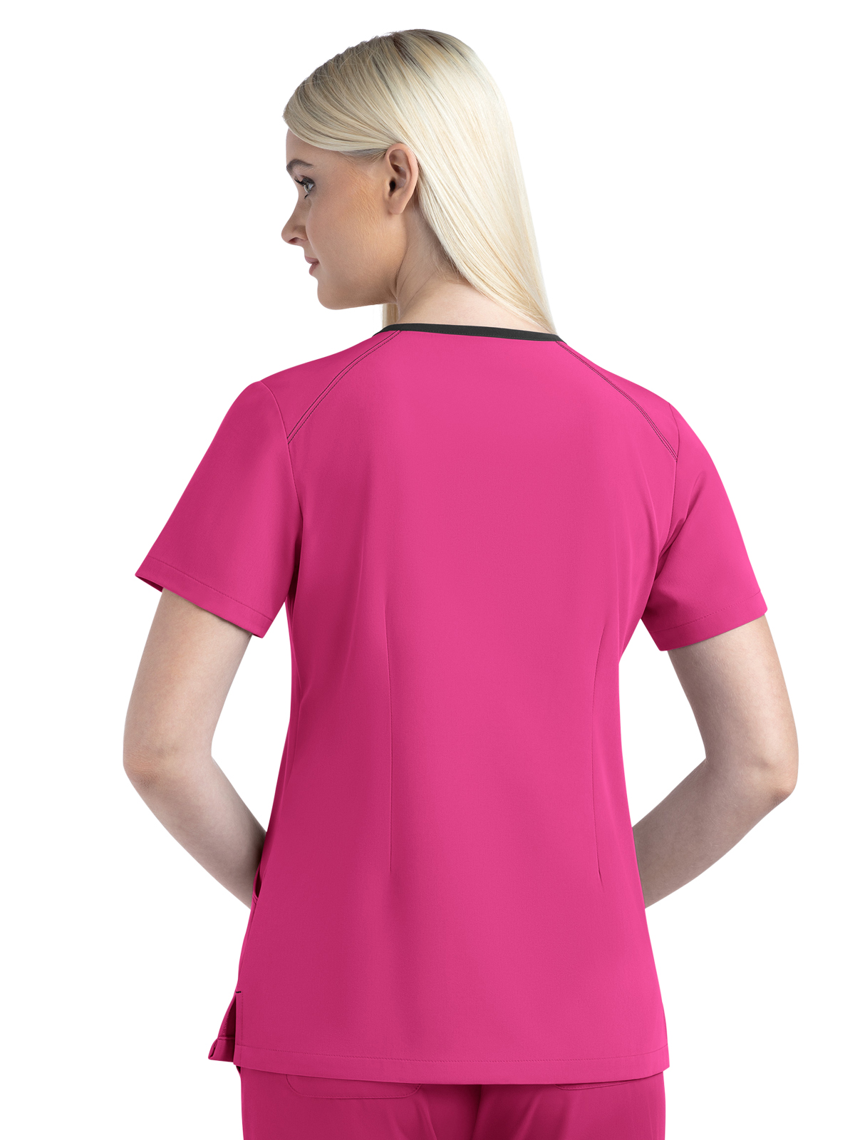 Maevn - Matrix Impulse - Women's Three-Pocket Contrast Stitching V-Neck Top 8