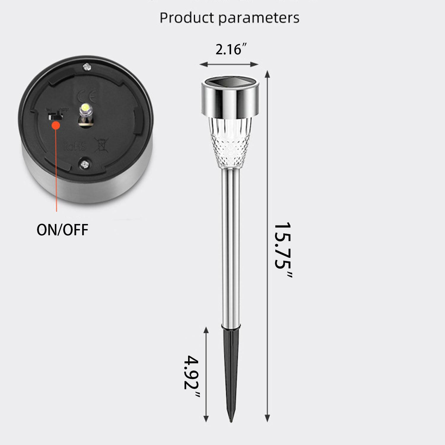 Garden Lights Landscape Path Stainless Steel Led Outdoor 8