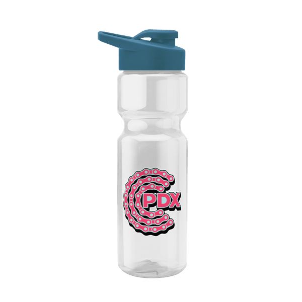 Blazer 28oz Transparent Bike Bottle w/Drink-thru Lid 971