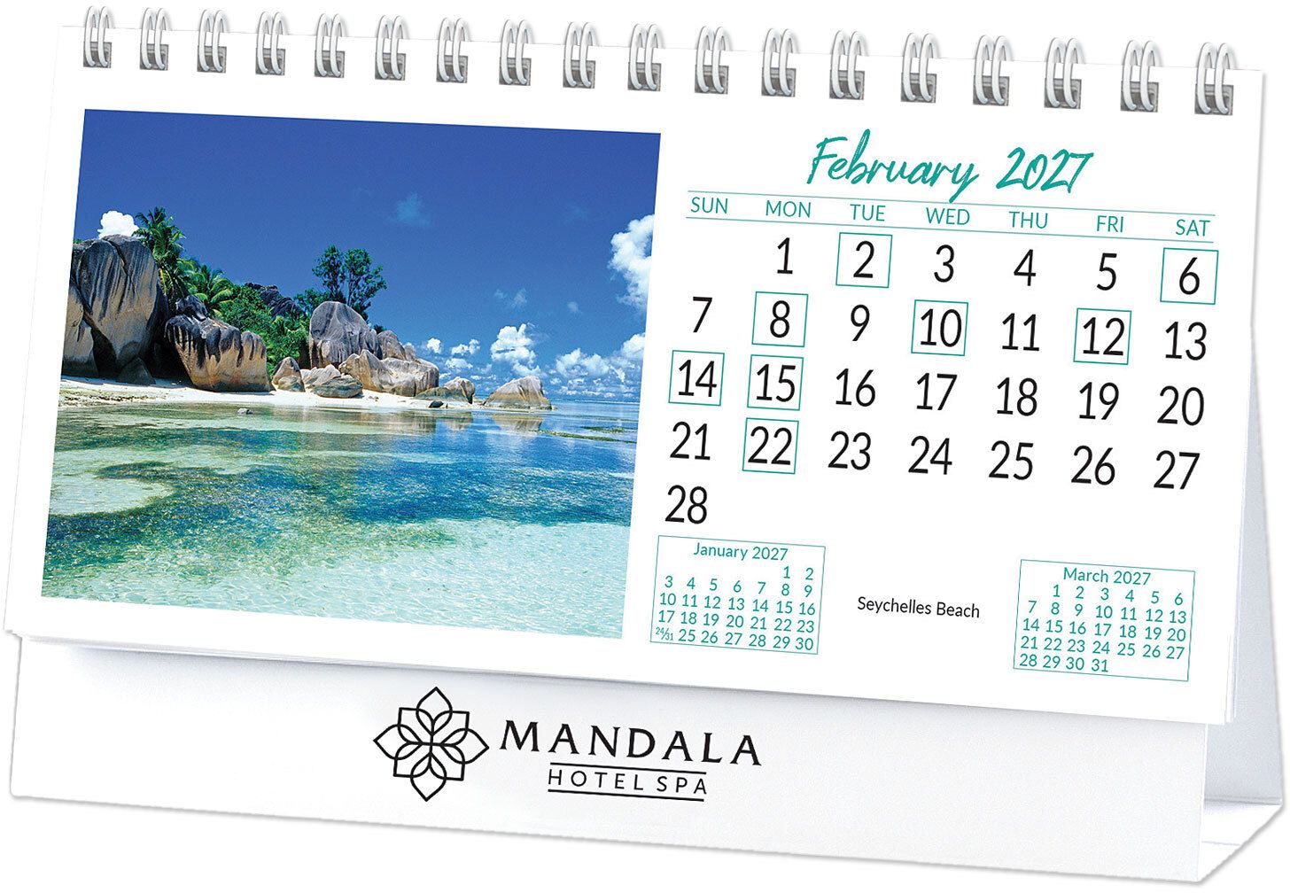 BEACHES DESK CALENDAR 10