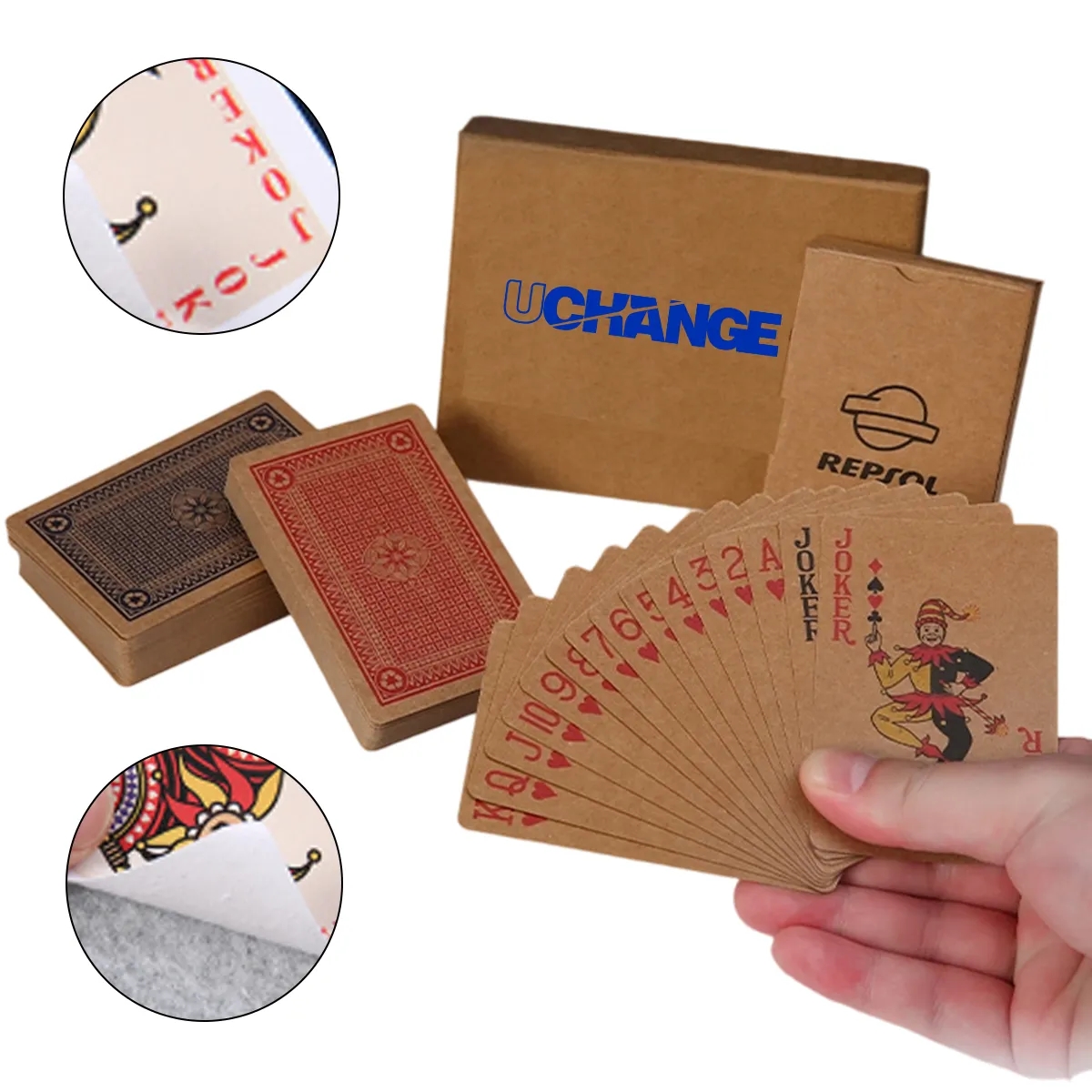 Custom Kraft Paper Playing Cards With Tuck Box 4