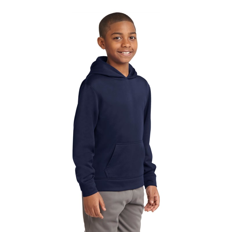 Sport-Tek Youth Sport-Wick Fleece Hooded Pullover. 7
