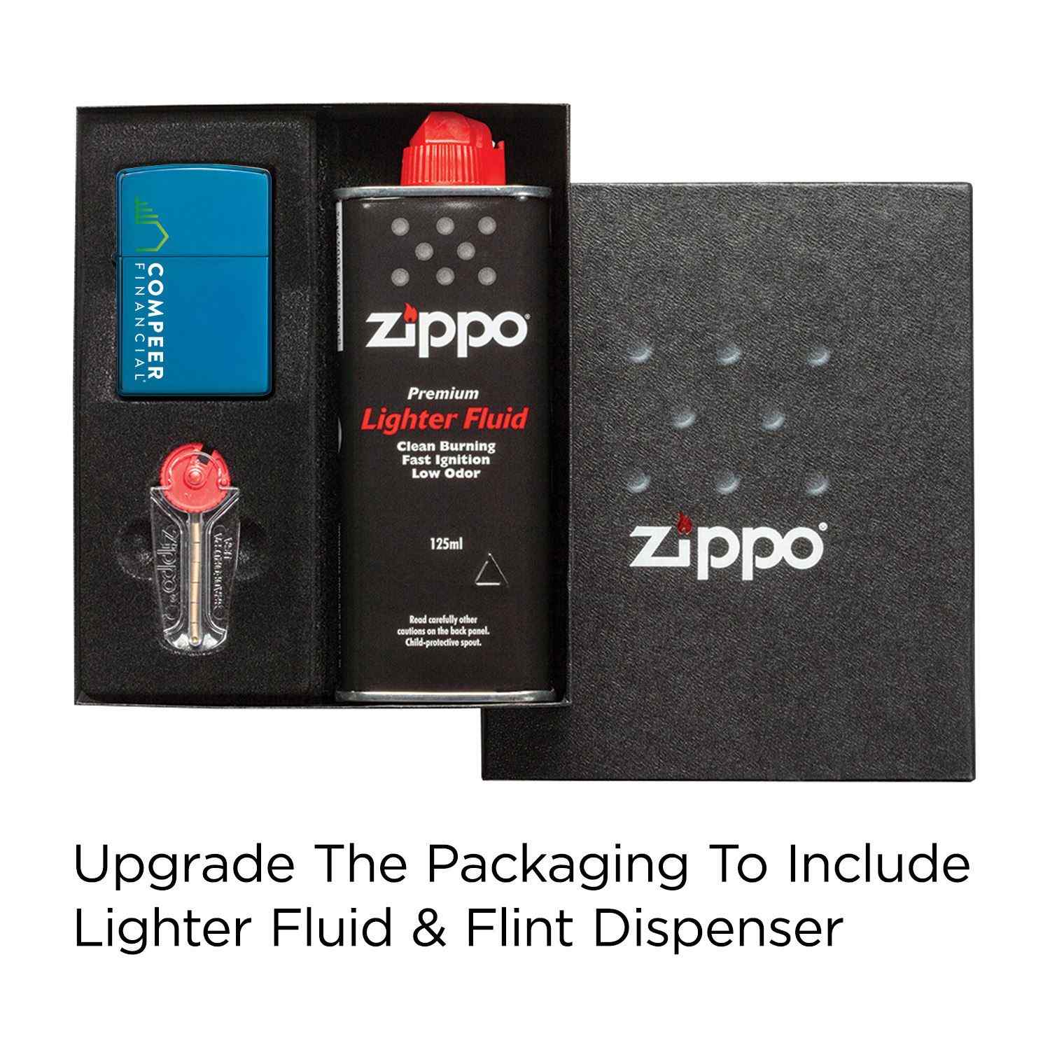 High Polish Indigo Windproof Lighter