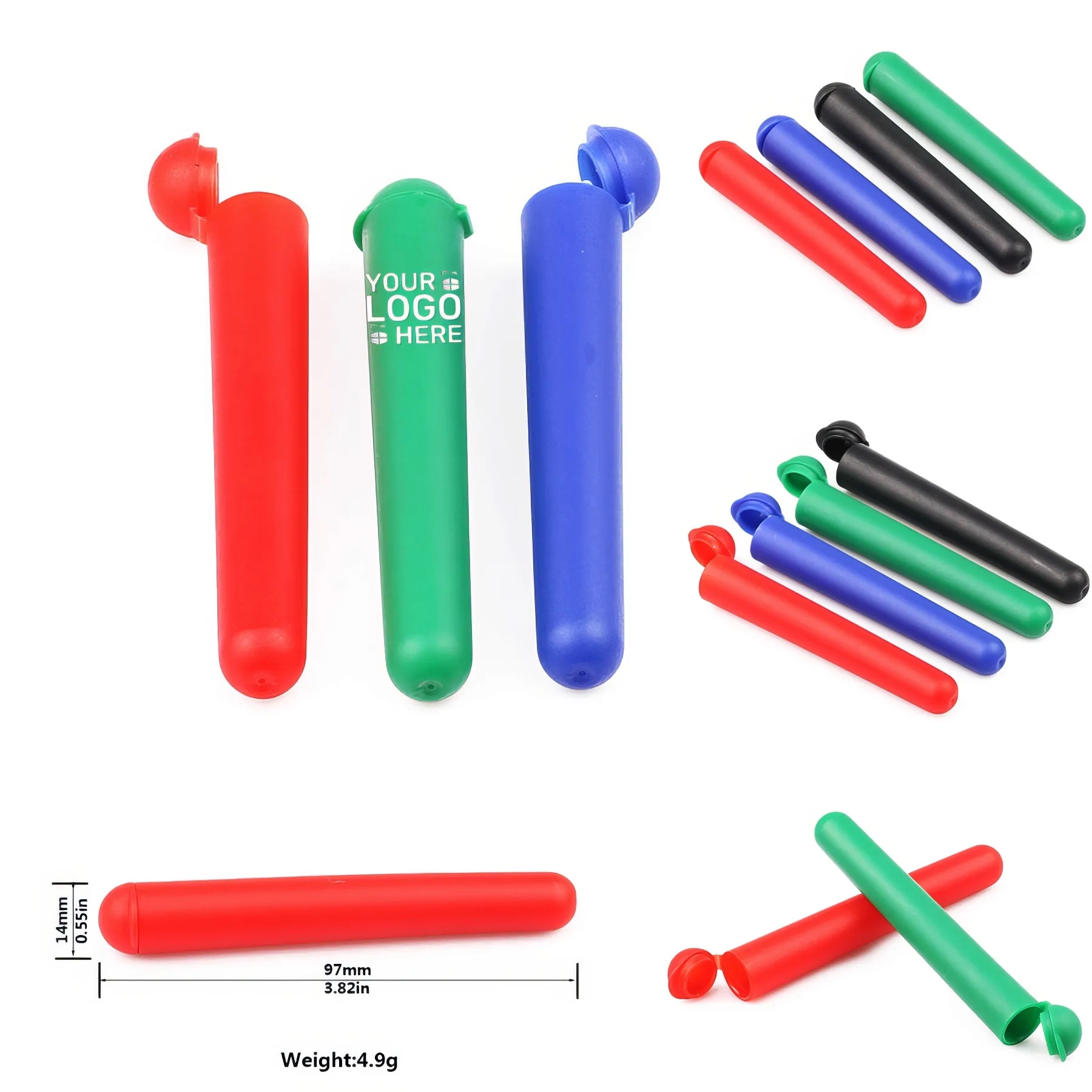 Plastic Straight Cigar Tube 2