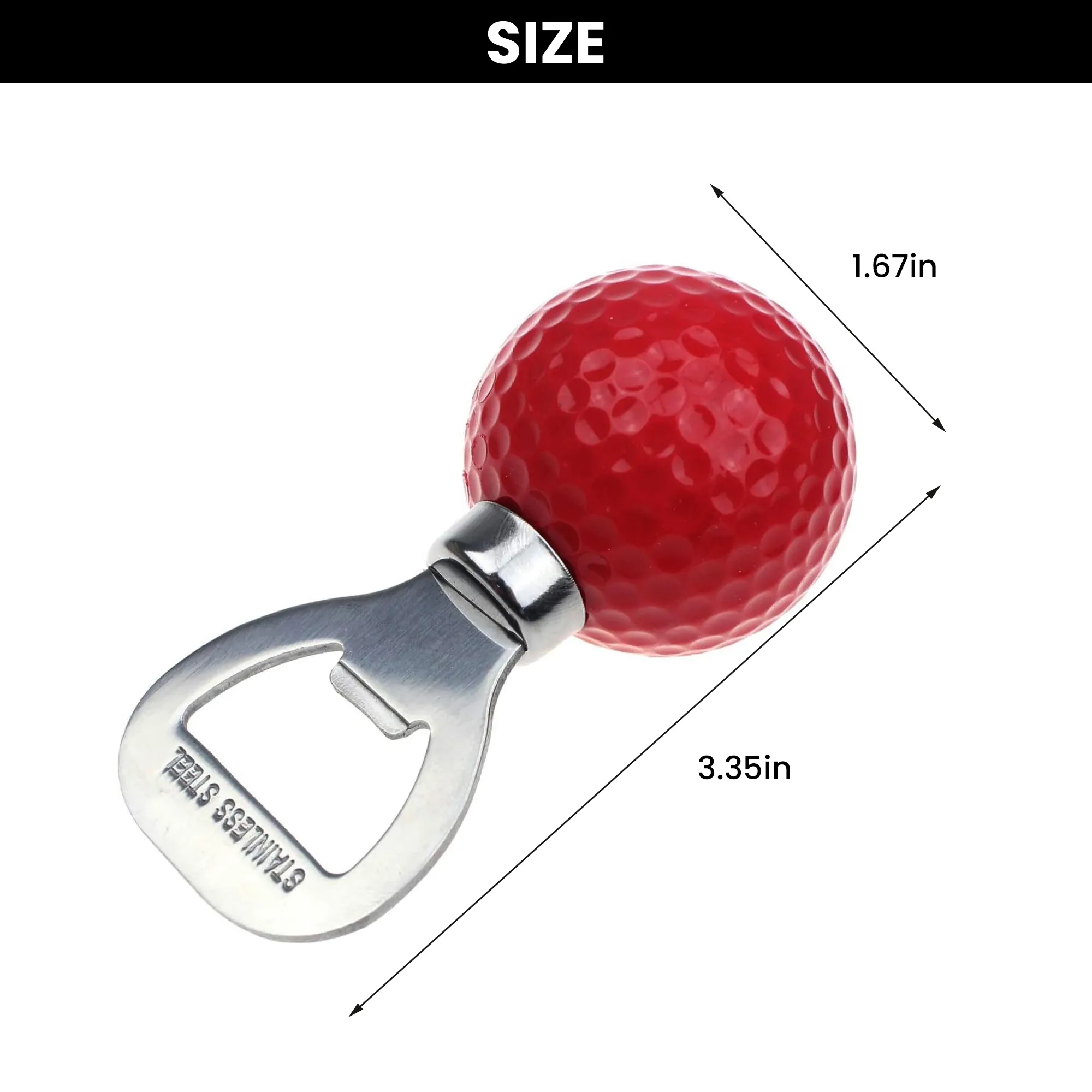 Stainless Steel Golf Bottle Opener 5
