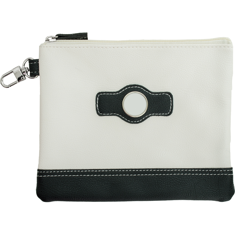 Leatherette Zippered Valuables Pouch 3