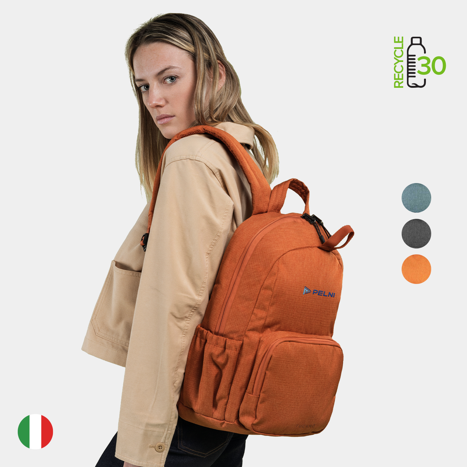 TUCANO® - Italy BIT Recycled Military Style Business Backpack 7