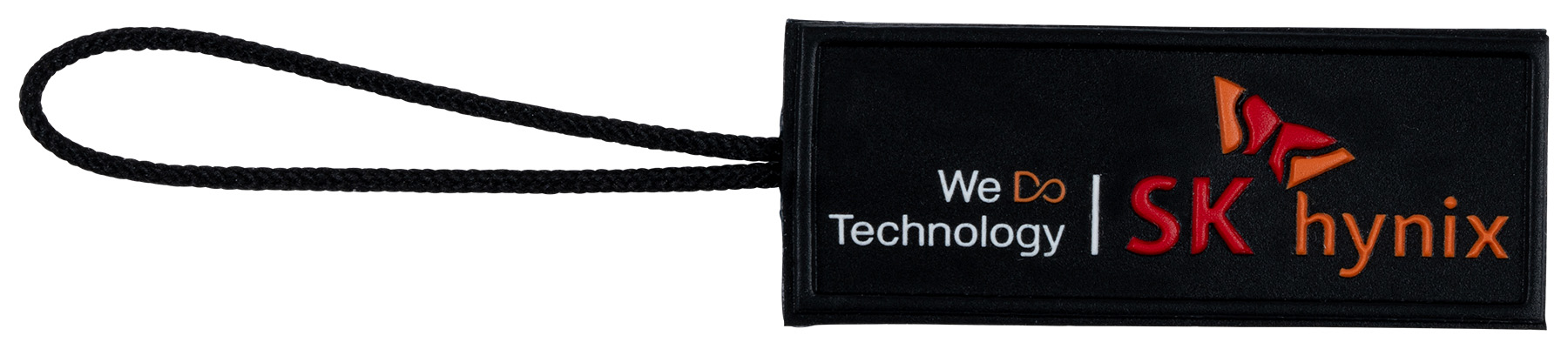 2D Custom Zipper Pull with cord 17