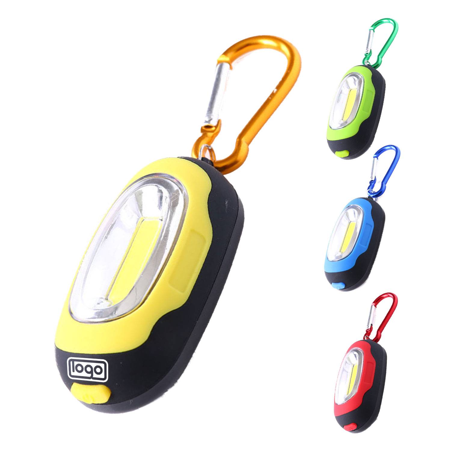 Portable Mini COB Keychain Light Flashlight with Carabiner 3