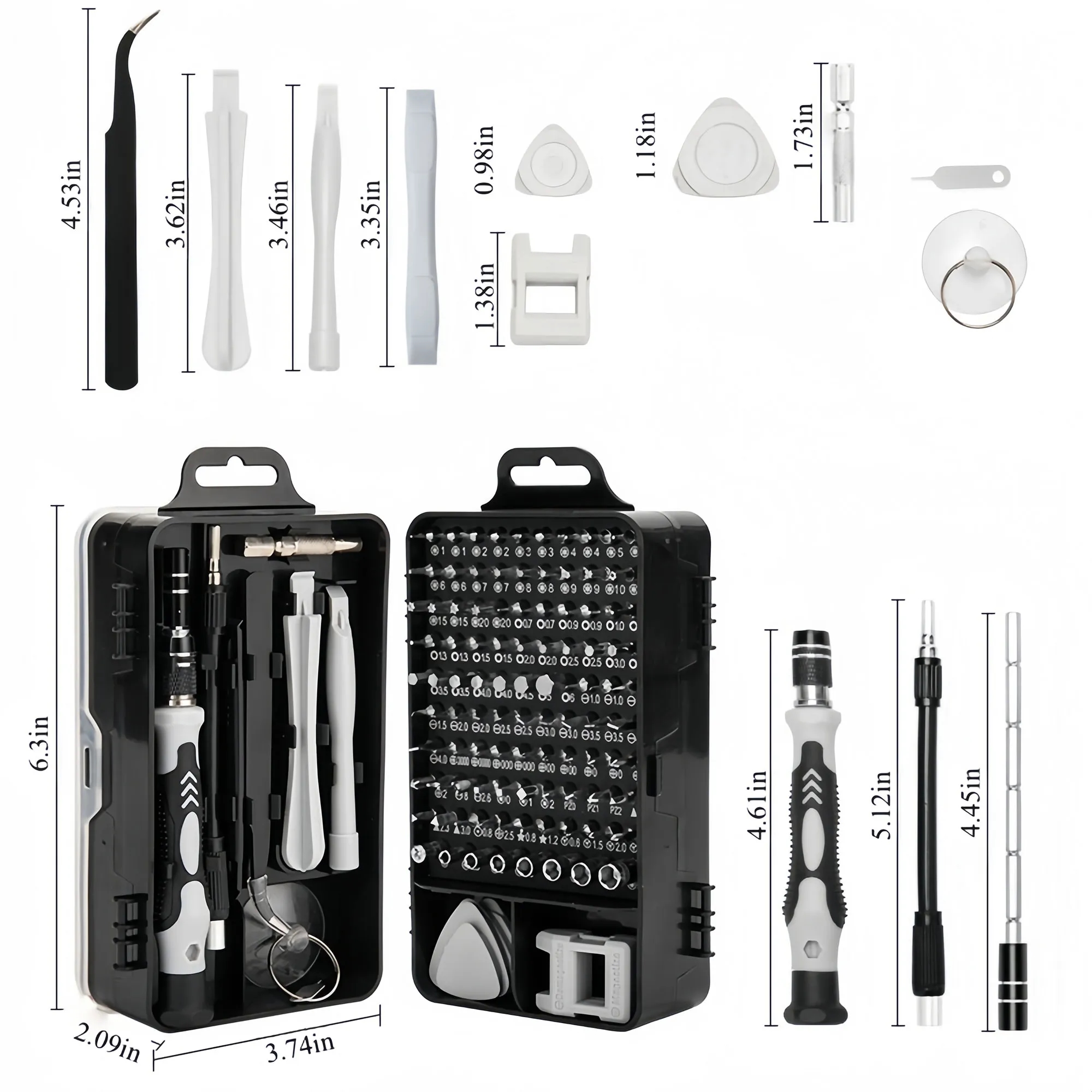 Professional Magnetic 115 In 1 Screwdriver Set For Repair 5