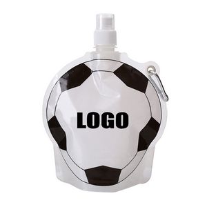 Football Water Bag With Carabiner 500ml 11
