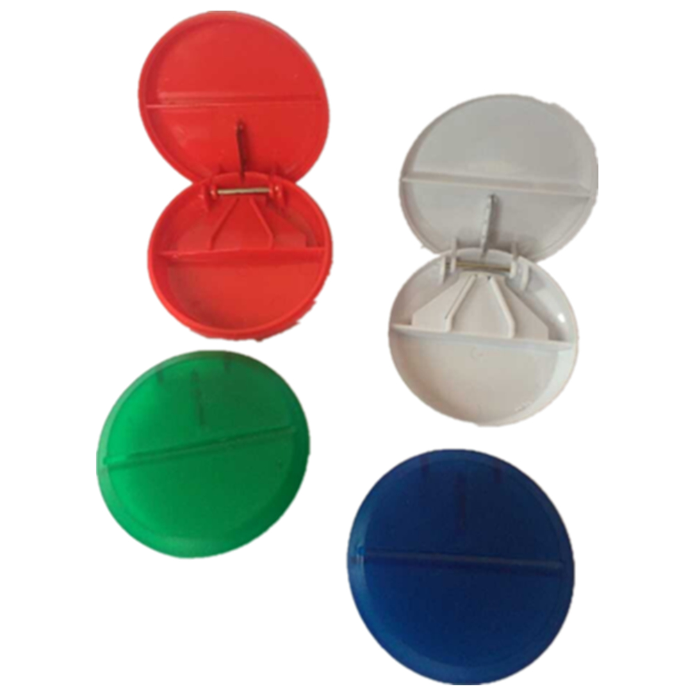 Round Shaped Pill Case With Cutter 3