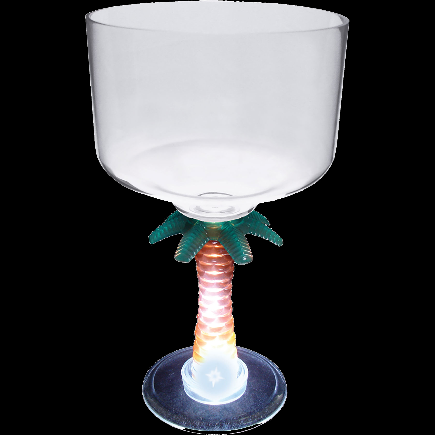 18oz Light Up Novelty Stem Plastic Margarita Glass 3