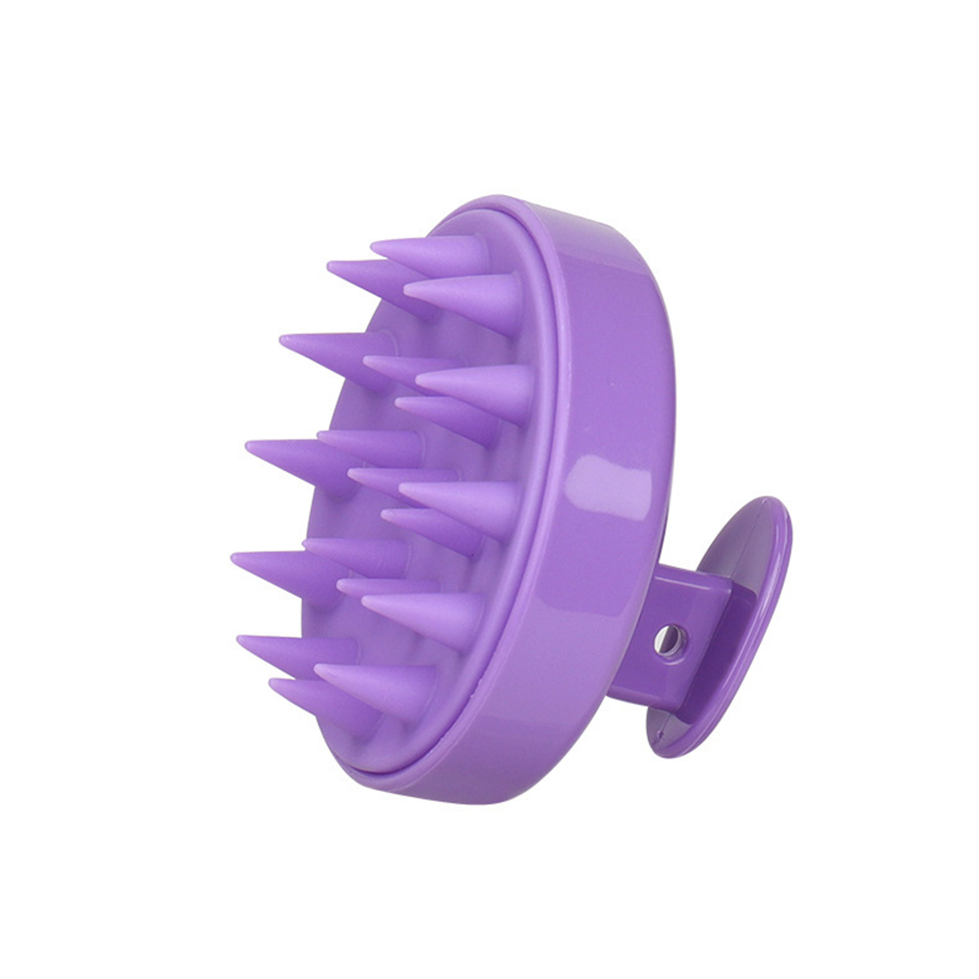 Food Grade Silicone Scalp Shampoo Brush With Soft Bristle 3" Diameter X 2.6" Height 9