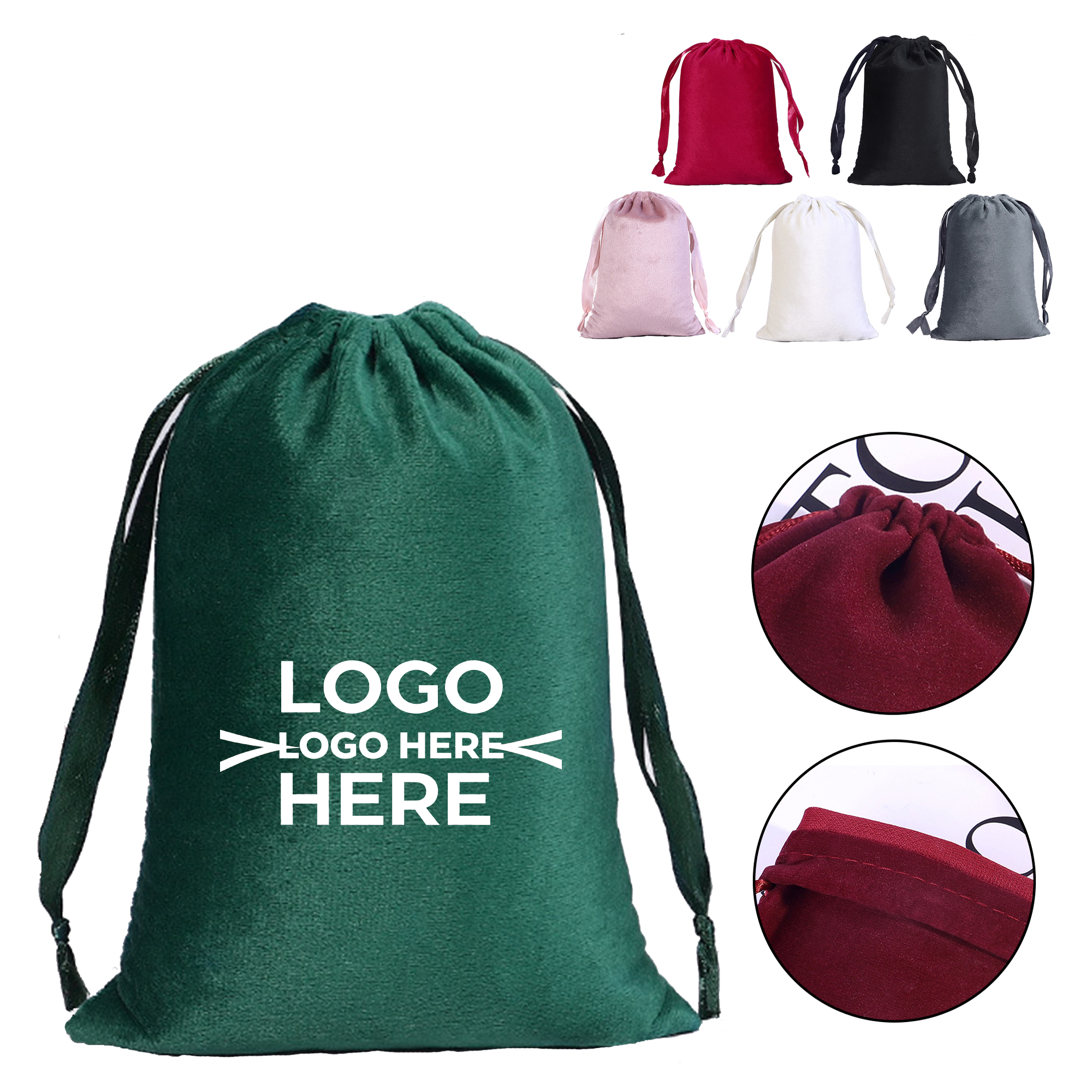 Drawstring Velvet Bag 1