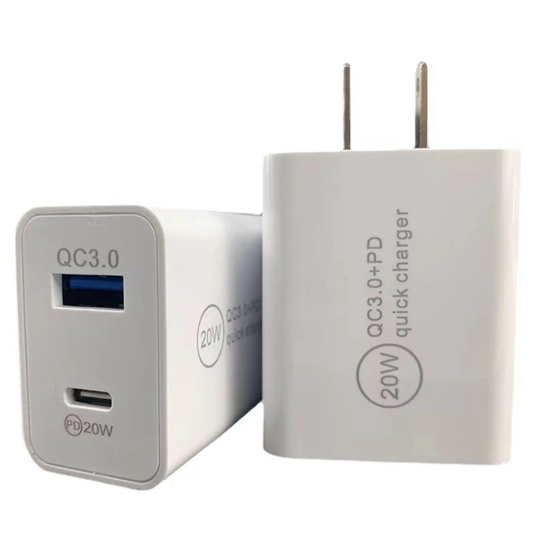 20W Multiple Port Usb Charger with USB-C Plug 2