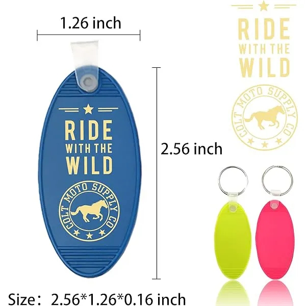 Oval Plastic Hotel Key Tags 8