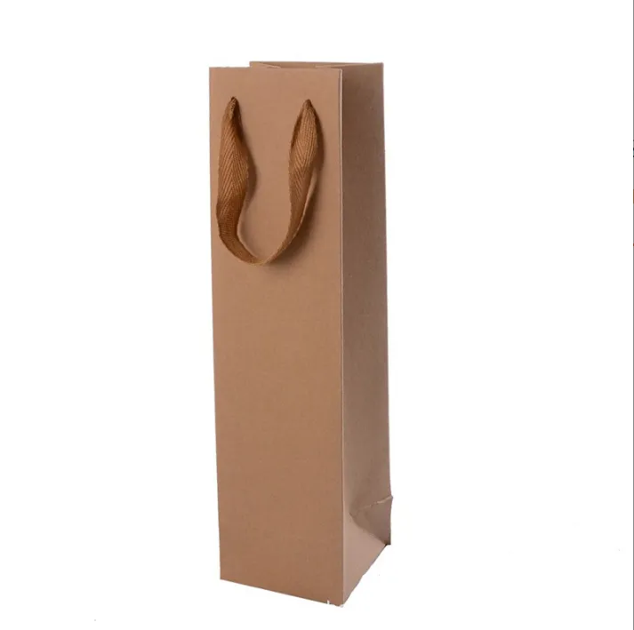 Kraft Paper Wine Tote Gift Bag 3