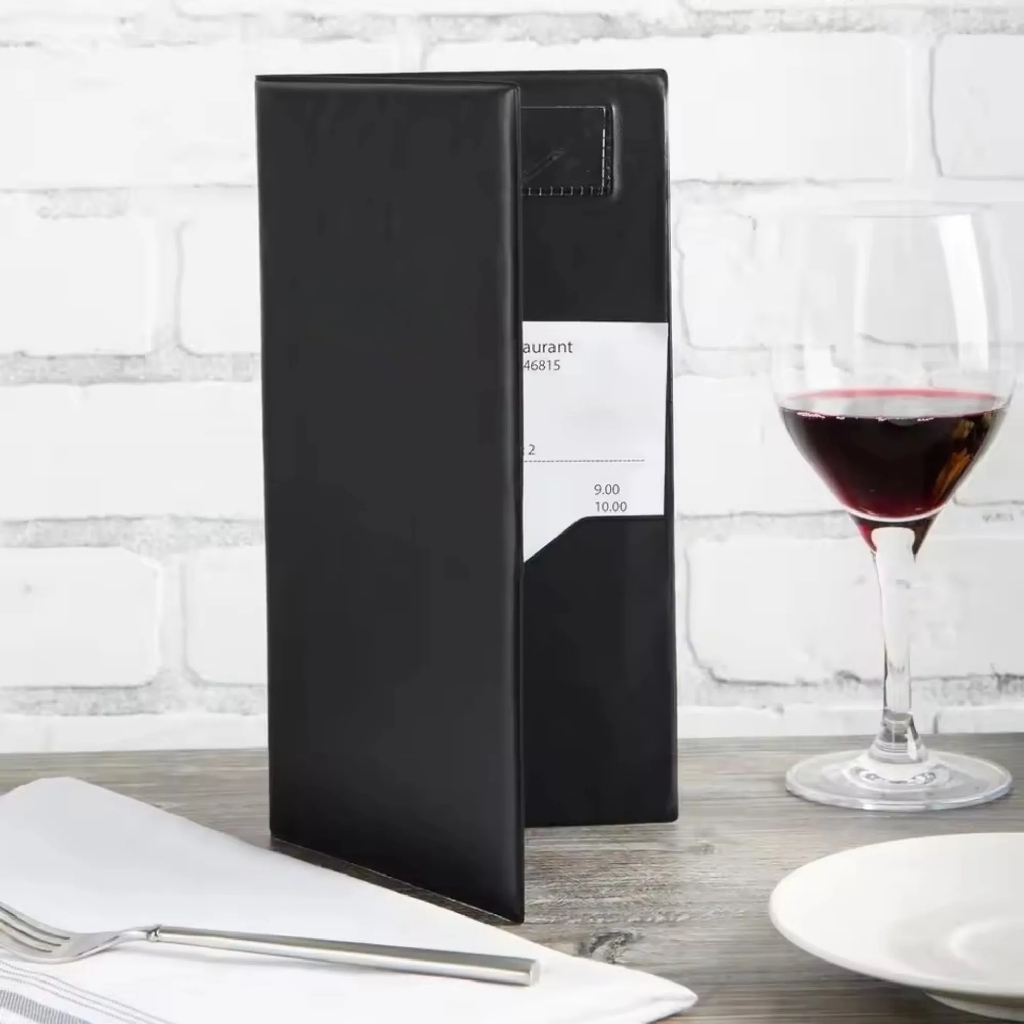 Full Color Restaurant Check Presenters With Card Holder 5