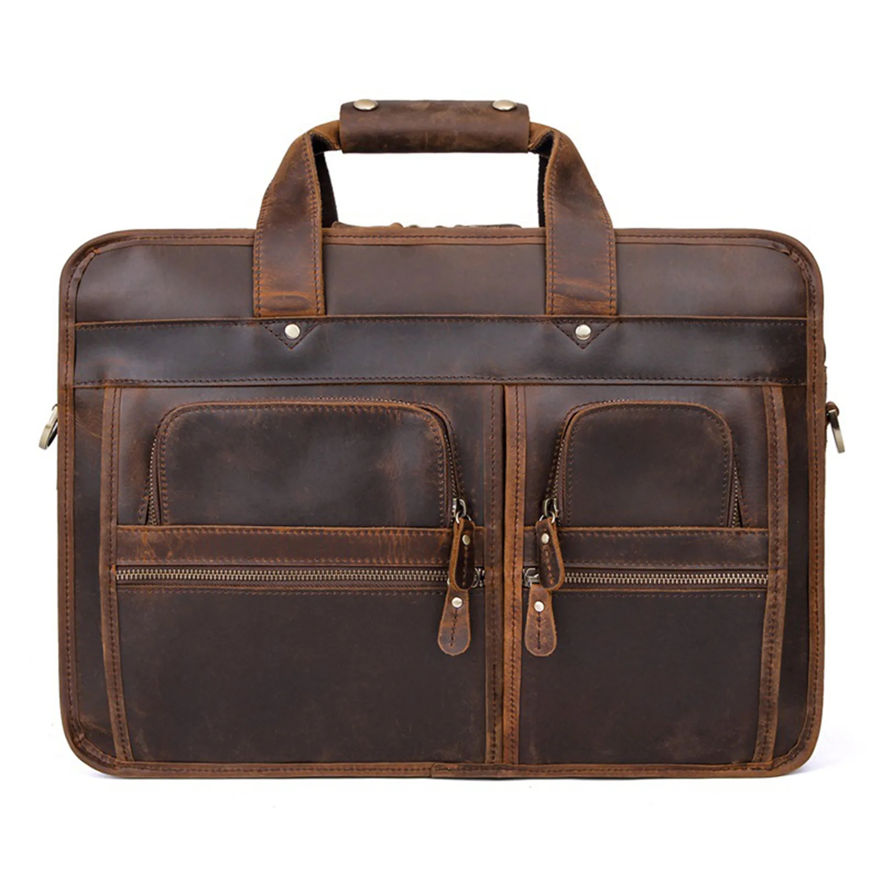 Leather Briefcase for Men Laptop Bag 2