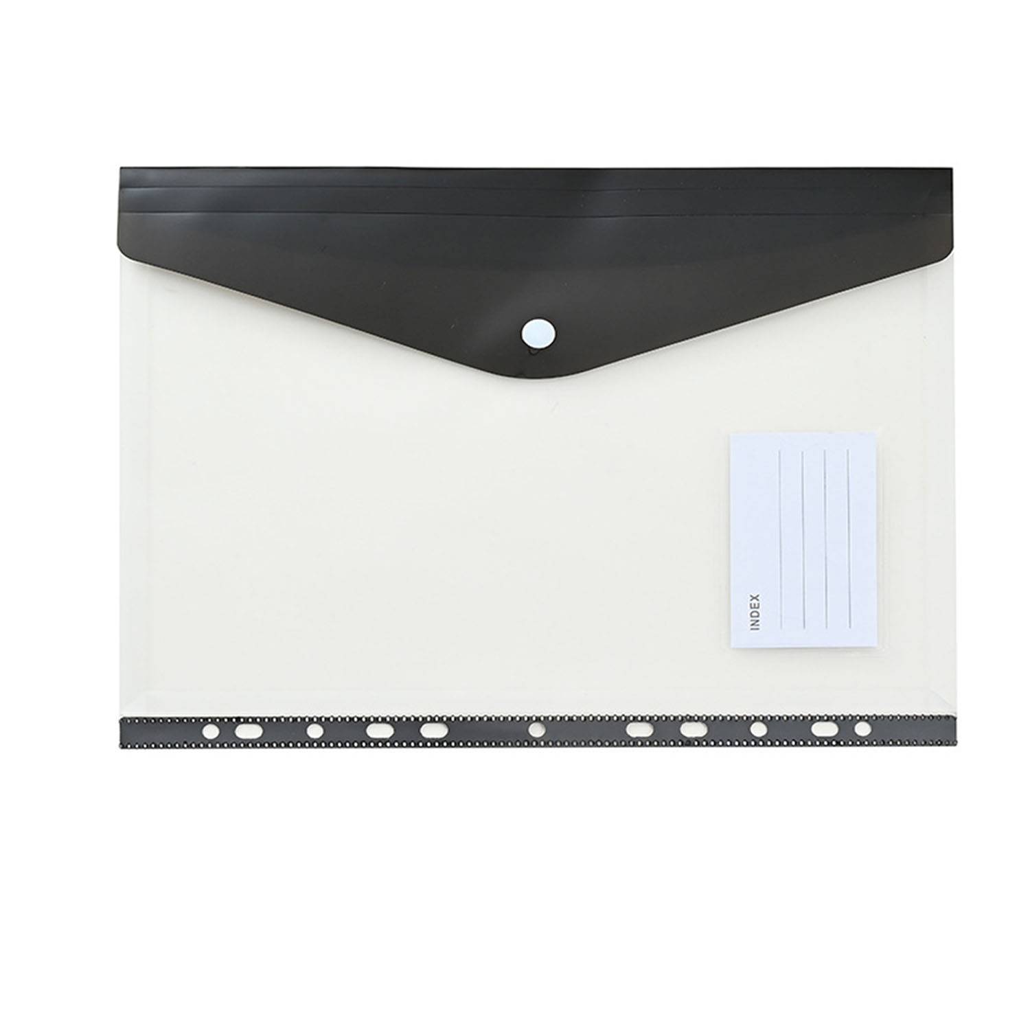 Plastic Document Snap Button Office File Folder 2