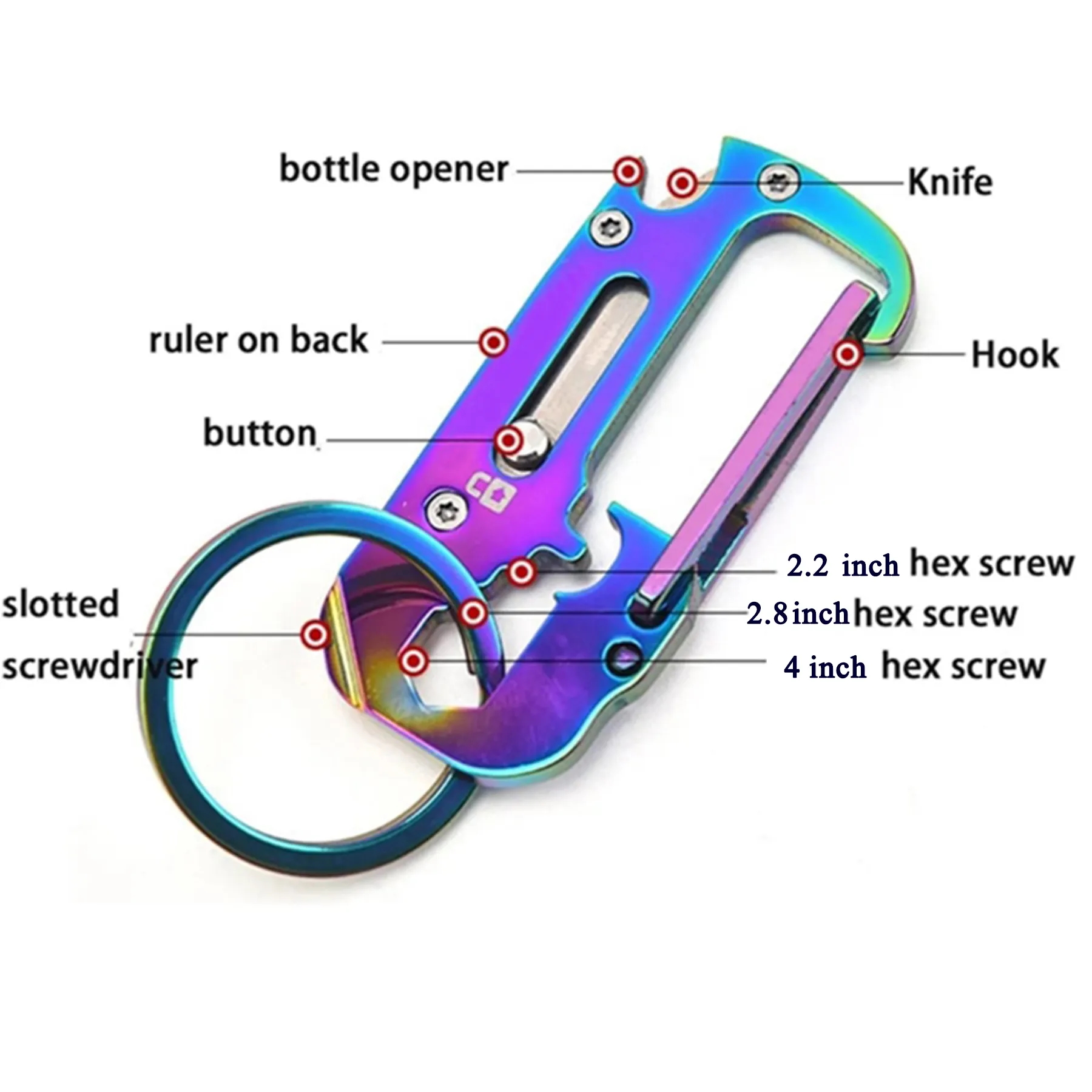Key Chain Wrench Ruler Bottle Opener 4