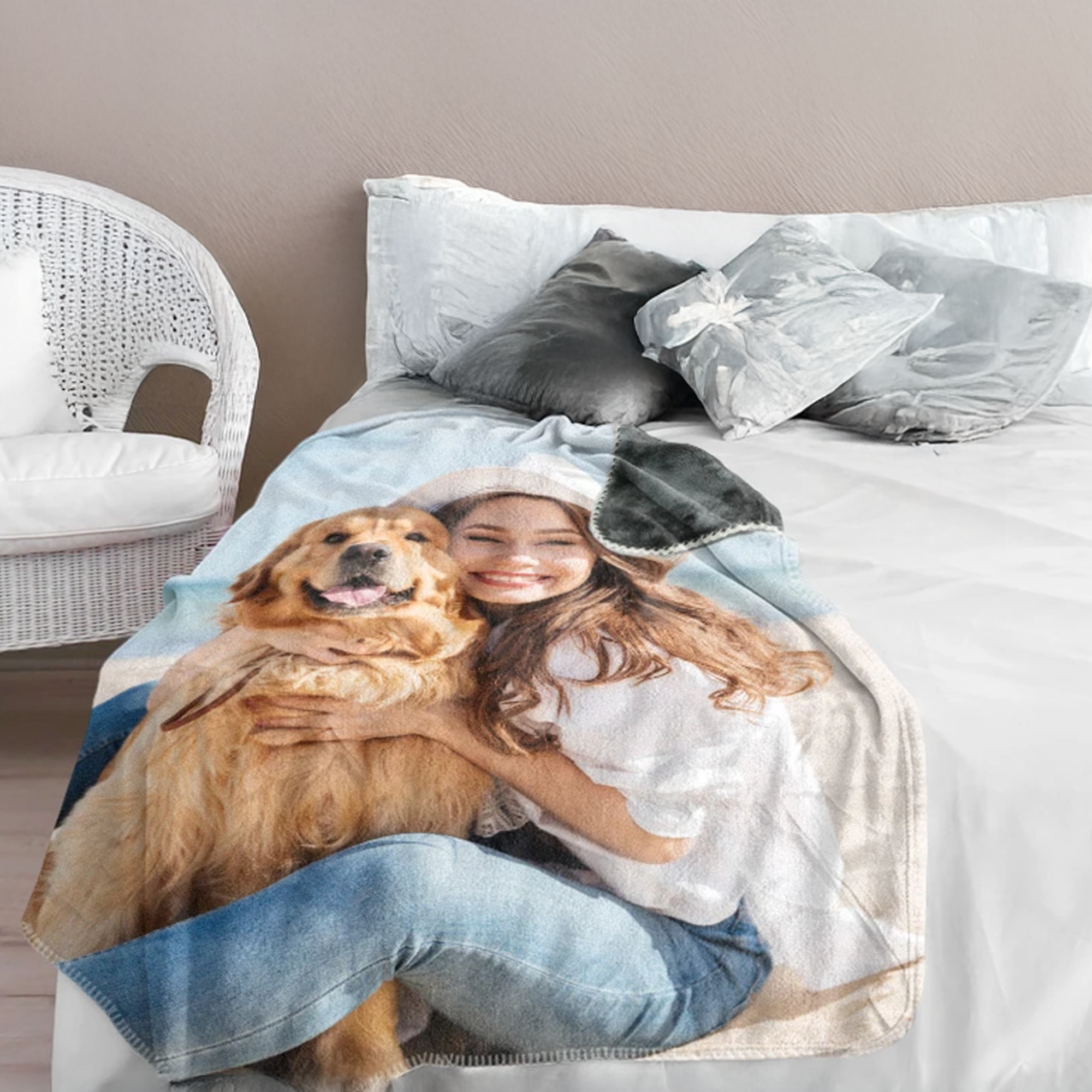 Personalized Photo Fleece Blankets - ltra-Soft Plush Fleece for Cozy Gifts & Promotions 7