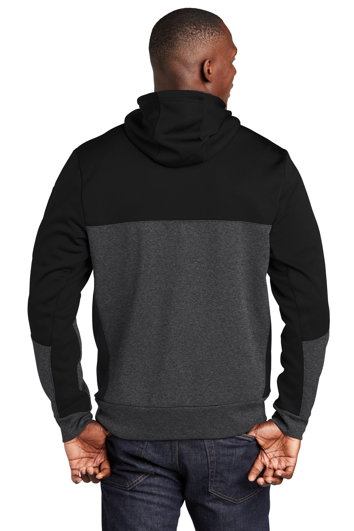 Sport-Tek Tech Fleece Colorblock Full-Zip Hooded Jacket. ST245 31