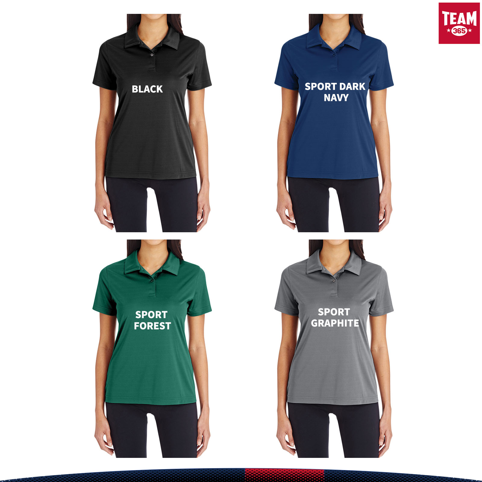Team 365® Ladies Polyester Polo Shirt 4