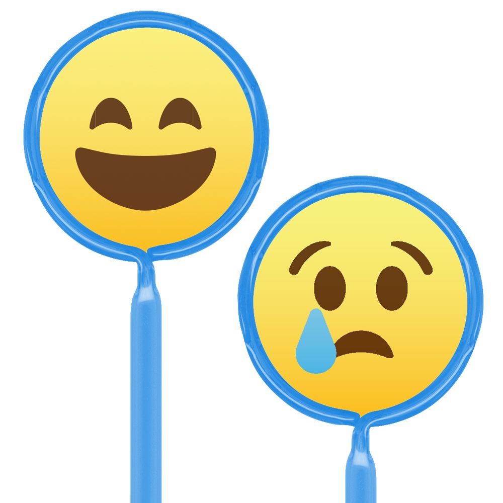 Inkbend Standard Billboard Pens W/ Emoji Laughing / Sad Stock Insert