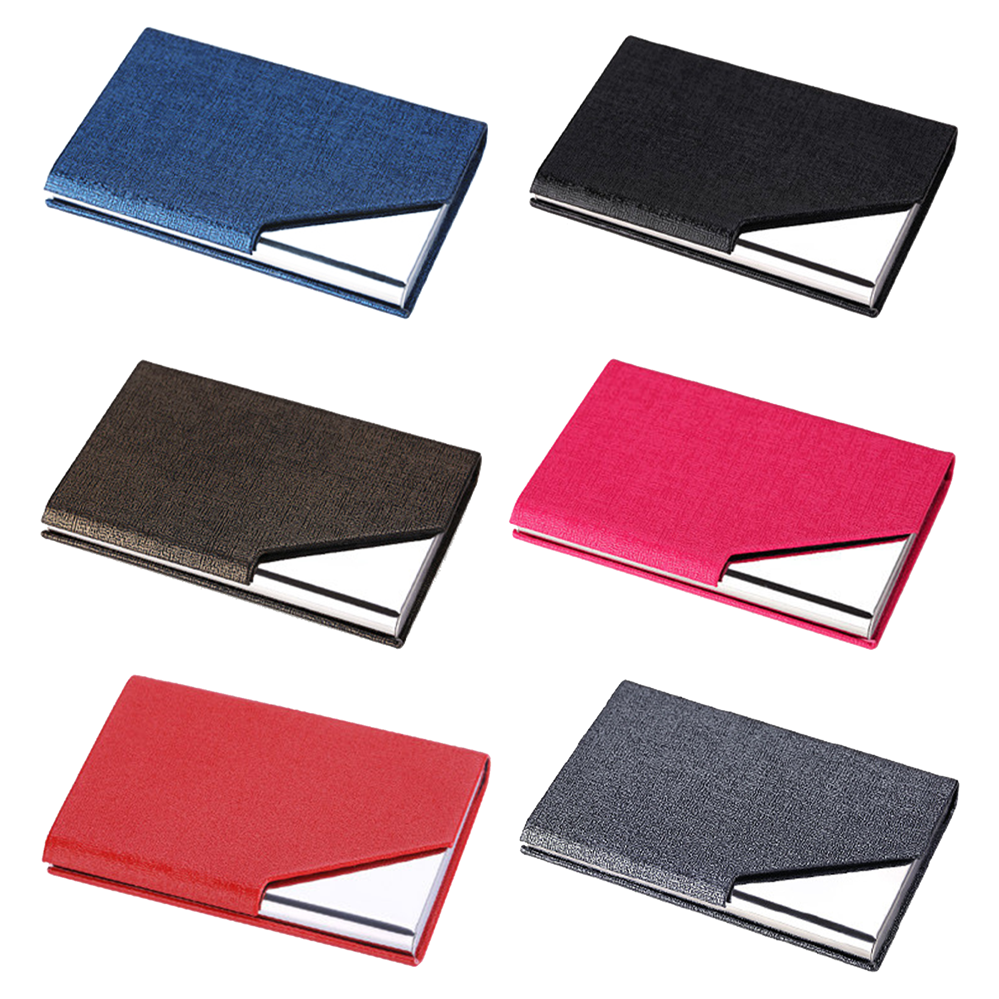 Stainless Steel Pu Exhibition Card Case 1