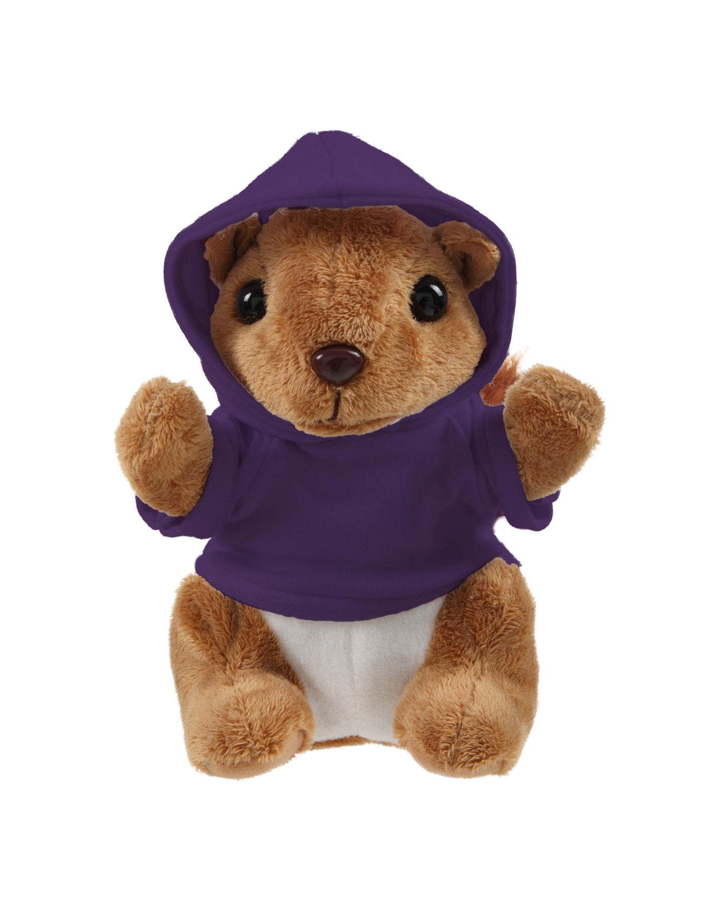 Soft Plush Sitting Squirrel wearing a Hoodie 7