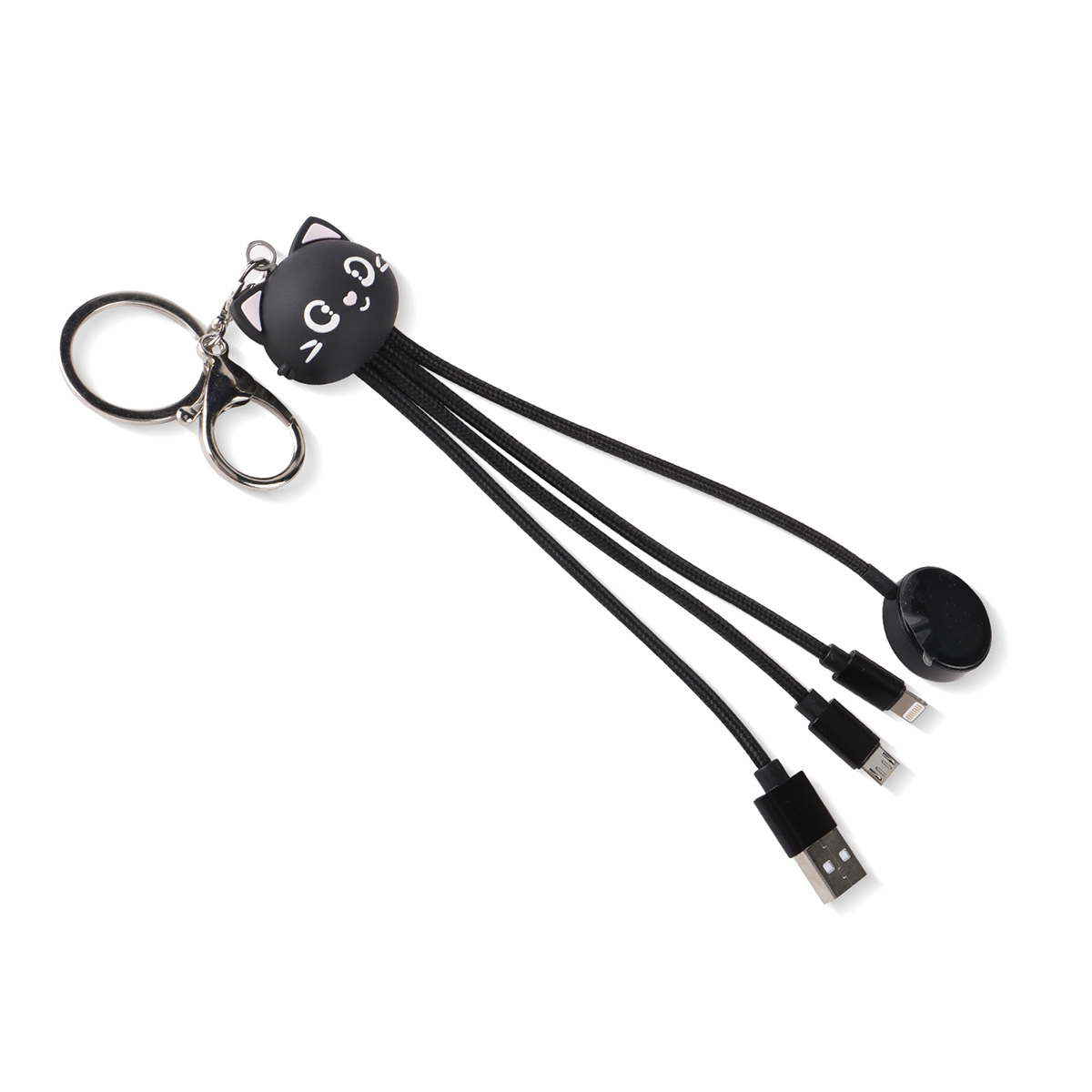 PVC Multi-Port Charging Cable with Apple Watch Wireless Charger - Stock & Custom PVC Options 11