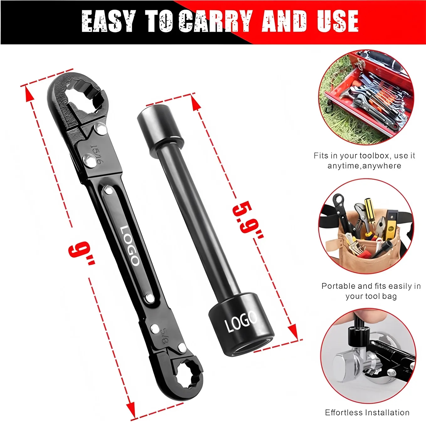 Angle Stop Wrench for Plumbing Installation 3