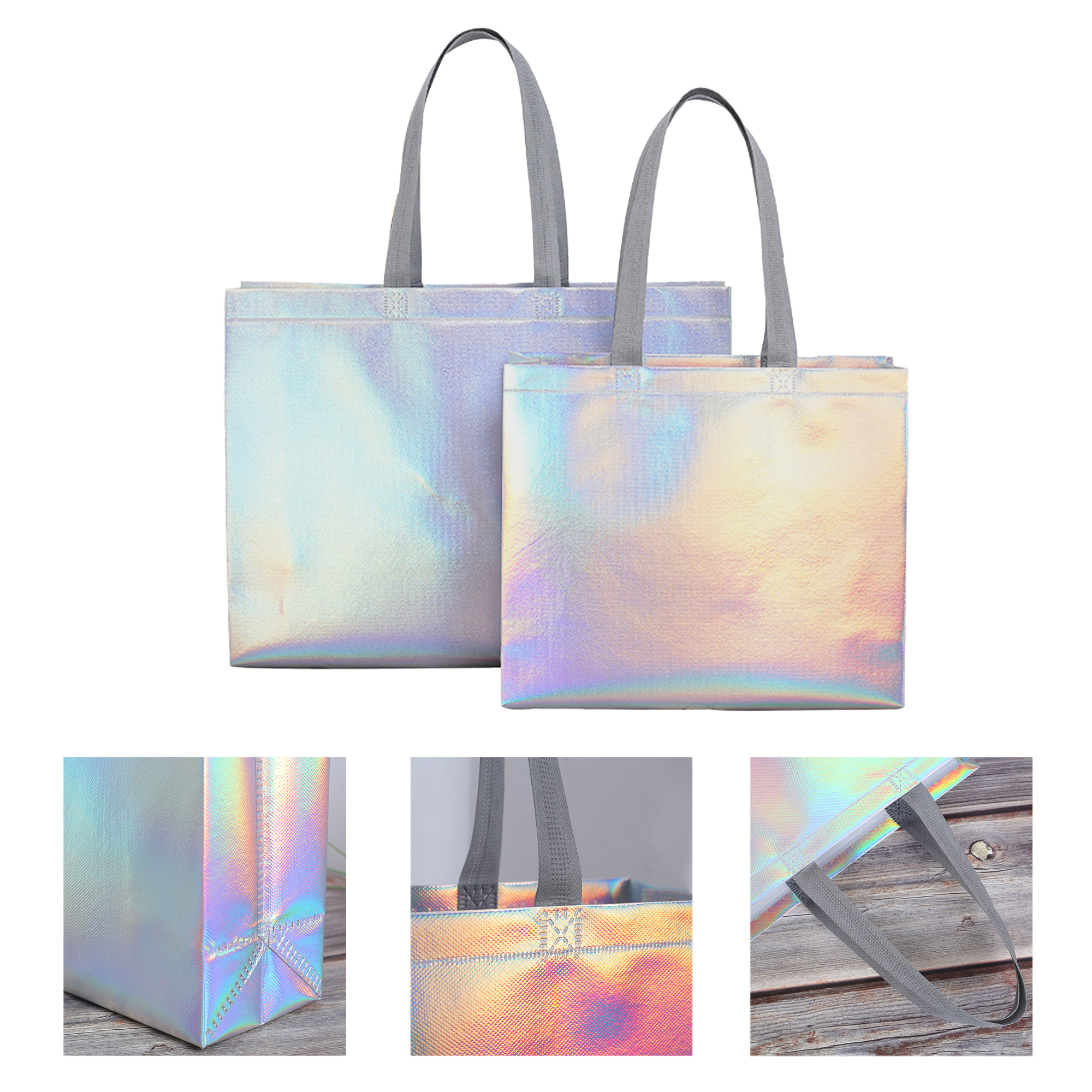 Holographic Nonwoven Tote Gift Bag 2